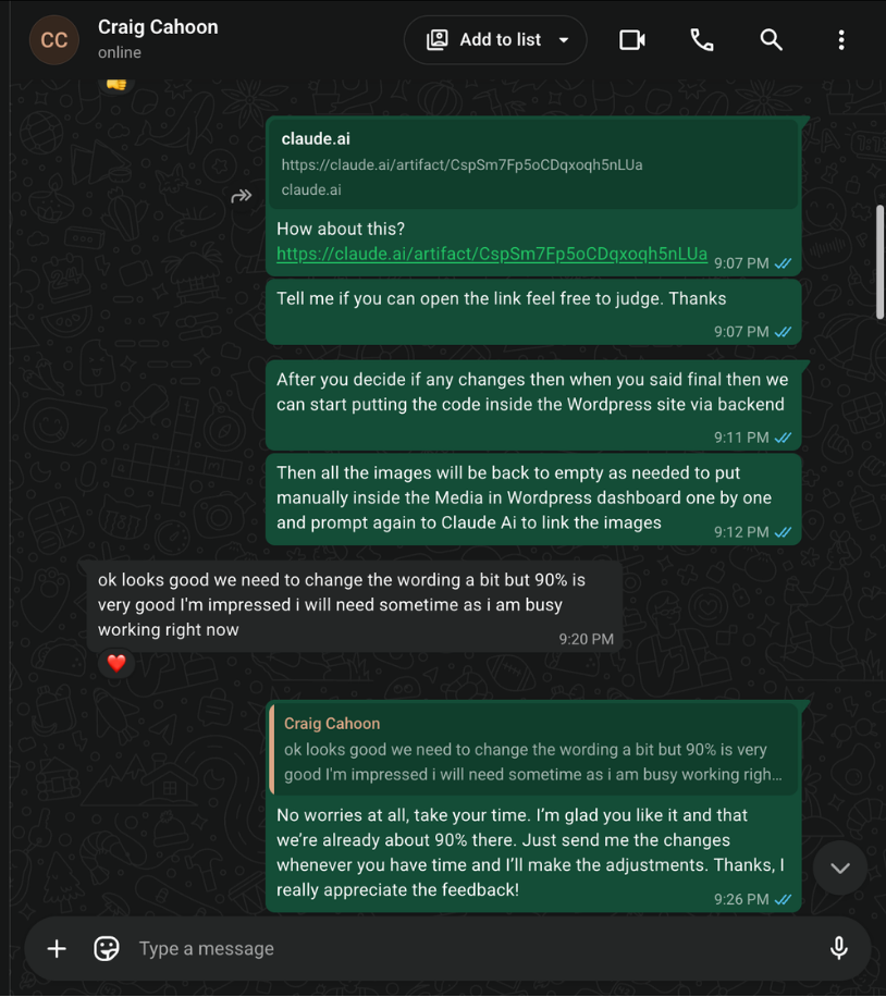 PacificGate Industrial client feedback on the custom WordPress website build